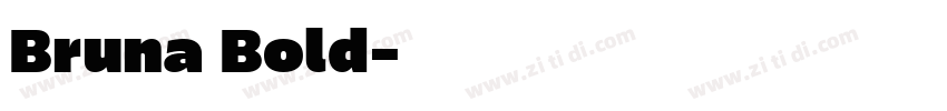Bruna Bold字体转换